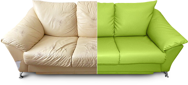 перетяжка мягкой мебели фото до и после